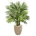 4' Areca Palm Artificial Tree in Sand Colored Planter