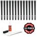 Karma Velour Black Jumbo Plus (+1/8 ) 13-piece Golf Grip Kit (with tape strips solvent rubber shaft clamp)