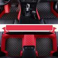 JJZXX Custom Making Car Floor Mats for 95% Sedan SUV Sports Car Full Coverage Cute Men Women Pads Protection Non-Slip Leather Floor Liners