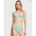 Victoria's Secret Swim | Nwt Victoria's Secret Sz 36d & L Womens Bikini Set Green Stripes Bathing Suit Vs | Color: Green/White | Size: L