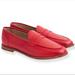 J. Crew Shoes | J.Crew Ryan Penny Loafers Shoes In Leather - Red-Size 7.5 | Color: Red | Size: 7.5
