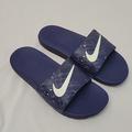 Nike Shoes | Boys Nike Kawa Slide Se Glow (Gs) Slide Sandal Blue Cd6980-400 Size 6y | Color: Blue | Size: 6b