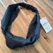 Lululemon Athletica Accessories | Lululemon Black Knot Stopping Silk Headband | Color: Black | Size: Os
