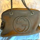 Gucci Bags | 100% Authentic Gucci Soho Nubuck Shoulder Bag | Color: Tan | Size: Os