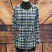 American Eagle Outfitters Tops | American Eagle Plaid Tunic Dress Size 8 | Color: Blue/White | Size: 8