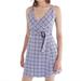 Urban Outfitters Dresses | Nwt Urban Outfitters Amanda Linen Bleted Wrap Dress Size M | Color: Blue | Size: M