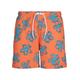 Badeshorts URBAN CLASSICS "Herren Floral Swim Shorts" Gr. XXL, US-Größen, orange Herren Badehosen Badeshorts