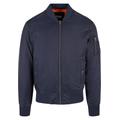 Sommerjacke URBAN CLASSICS "Herren Basic Bomber Jacket" Gr. XXL, blau (navy) Herren Jacken Übergangsjacken