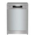 Hisense HS643D60XUK 16 Place Settings Freestanding Standard Dishwasher, Silver - Auto Dry Automatic door opening - D Rated, 598 x 599 x 846 mm (L x W x H) [Energy Class D]