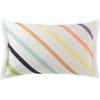 Kissenbezüge TOM TAILOR HOME "Fringed Diagonal", gelb (weiß, gelb), B:50cm L:30cm, Baumwolle, Obermaterial: 100% Baumwolle, Kissenbezüge, mit seitlichen Fransen