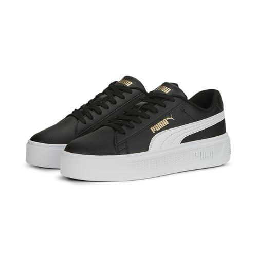 „Sneaker PUMA „“Smash Platform v3 Sneakers Damen““ Gr. 39, schwarz-weiß (black white gold) Schuhe Sneaker“