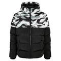 Winterjacke CAYLER & SONS "Herren Statement Brushcamo Yoke Puffer Jacket" Gr. XL, schwarz (black, grey) Herren Jacken Übergangsjacken