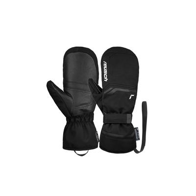 Fäustlinge REUSCH "Primus R-TEX XT Mitten", Damen, Gr. 10, schwarz-weiß (schwarz, weiß), 85% Polyester, 15% Polyurethan,