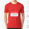 T-shirt George Ezra Nametag en coton grande taille pour bricolage S-6xl