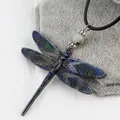 Collier pendentif libellule pour femme pendentif animal vintage colliers de présidence long pull