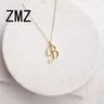 ZMZ-collier avec lettres anglaises mode Europe/US pendentif avec lettres anglaises joli cadeau de