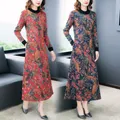 Robes pull maxi vintage coréennes pour femmes plus velours optique pulls chauds pulls élégants