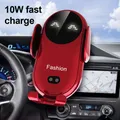 Phone Holder Car S11 Wireless Fast Charger LED Smile Face Telephone Holder Infrared Sensor Air Vent