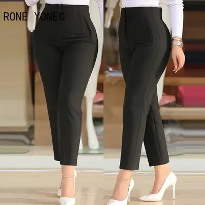 Pantalon court taille haute pour femme pantalon formel de travail pantalon élégant 2023