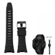 YOPO – bracelet de montre en caoutchouc noir PROTREK adapté aux modèles Casio PRG-110Y/C/PRW-1300Y