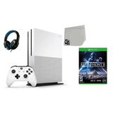 Microsoft Xbox One S 500GB Gaming Console White with Battlefront II BOLT AXTION Bundle Used