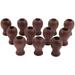 12 Pack Window Blind Wood Cord Knobs Wooden Hanging Ball Blind Small Pendants Pull End for Blinds or Shades Brown