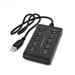 10 Port Powered USB HUB 2.0 High Speed USB Splitter w For PC Ne Laptop P5L1