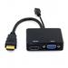 Chenyang CY HDMI to VGA HDMI Female Splitter with Audio Video Cable Converter Adapter for HDTV PC Monitor Adapter