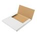 GZXS 100pcs Album Paper Box White Vinyl Record LP Shipping Mailer Boxes Record Album Mailers Home Storage Cardboard Boxes for Keepsake Books Photos Office File