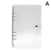 A5/A6/A7 Transparent Leaf Ring Binder Notebook Weekly Diary Cover Nice X2N5