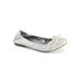 Wide Width Women's Sunnyside II Flat by White Mountain in White Patent (Size 7 W)