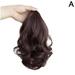 Hairpin ponytail wig | Long Wavy Hairpin Ponytail Wrap Around Ponytail Synthetic Hair Extensions Clip in Ponytail Hairpiece for Women for Women (35-40cm) R9D8