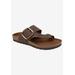 Women's Harley Sandal by White Mountain in Brown Leather (Size 12 M)