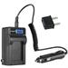 Kastar CGA-S006 LCD AC Battery Charger Compatible with Panasonic Lumix DMC-FZ7BS Lumix DMC-FZ7EBK Lumix DMC-FZ7EBS Lumix DMC-FZ7EEK Lumix DMC-FZ7EES Lumix DMC-FZ7EFK Lumix DMC-FZ7EFS