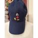 Disney Accessories | Disney Embroidered Mickey Mouse Navy Blue Adjustable Cap Hat One Size | Color: Blue/Red | Size: Os