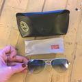 Ray-Ban Accessories | Authentic Ray Ban Aviator Sunglasses Metal Aviator White Lilac W Case Os | Color: Purple/White | Size: Os