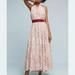 Anthropologie Dresses | Anthropologie Samarkand Lilka Halter Wrap Dress | Color: Cream/Red | Size: M/L