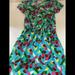 Lularoe Dresses | Lularoe Girls Colorful Dress | Color: Blue/Red | Size: 6g