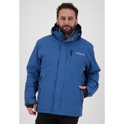 Winterjacke DEPROC ACTIVE "MONTREAL MEN", Herren, Gr. L (52), blau (navy), 96% Polyester; 4% Elastan mit TPU Membrane, sportlich, Langarm Windstopperbündchen mit verstellbarem Klettverschluss,mit Schneefang,mit Daumenlöchern, Jacken, auch in Großen... Image