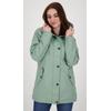 Regenmantel DEPROC ACTIVE "ANKERGLUTTRAUM WOMEN", Damen, Gr. 44 (L), grau, Obermaterial: 100% Polyurethan; Futter: 100% Polyesteru201c, casual, Langarm mit Druckknopf, Mäntel, auch in Großen Größen erhältlich