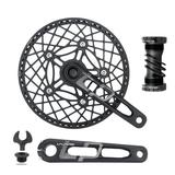 LITEPRO 53T56T58T Bike Chainring Crank Arm Set for Folding 170mm 130BCD 5 Bolts Crankset with Chainring Bottom Bracket and Chainring Bolts