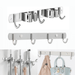 EASTIN 2PCS Home Bathroom Sundries Storage Rack ( 1*Broom and Mop Holder Wall Mounted 1*Wall-Mounted Coat Rack)