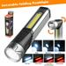 1000Lux Rechargeable LED Flashlight Mini Pocket MagneticTorch with 7 Modes 360Â° Foldable Mens Work Lights with Magnetic Base IP65 Waterproof High Lumens for Camping Outdoor and Hiking