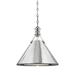 1 Light Pendant 16 inches Wide By 14.5 inches High-Polished Nickel Finish Bailey Street Home 116-Bel-4412733