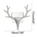 Gadgets Home Essentials Creative Antler Sticky Hook Coat And Hat Hook Door Porch Wall Decoration Deer Head Hanging Key Rack Free Punch