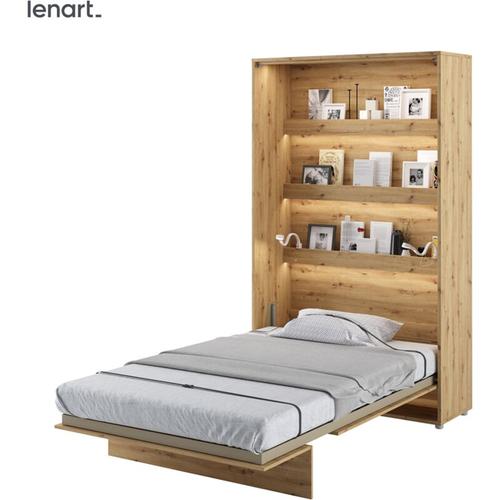 Lenart Schrankbett Wandbett BED CONCEPT 02 120×200 vertikal artisan eiche
