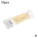 10/100pc Bamboo Cotton Swabs Double-head Wood Sticks Fast Cotton Swab F6C8