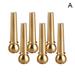 6pcs Guitar Bridge Pins Pure Brass Endpin For Acoustic Strings Guitar 6 M7T9