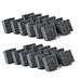 charles leonard multi-purpose felt erasers 2 x 2 inches each 12 erasers per pack charcoal 2 packs - 24 erasers total (74520)