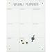 Glass Magnetic Dry Erase Board - Weekly Planner 24x32